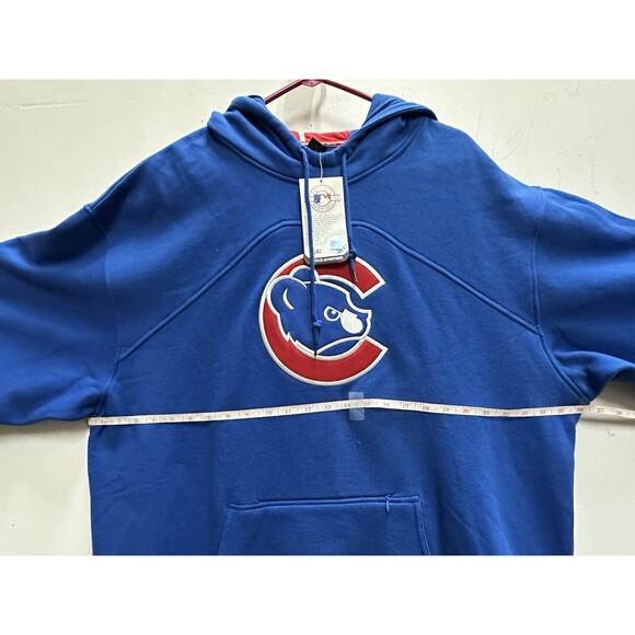 Nike Chicago Cubs MLB men hoodie size XL blue pullover baseball sweatshirt - Picture 5 of 9